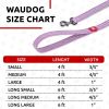 Recycled Cotton Dog Leash 1in - 6 Ft Eco Friendly Collar for Small Medium Large Dogs Reflective Dog Leash Strong Leashes
