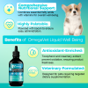 Omegavet Well Being Oil for Dogs and Cats Natural Omega Fatty Acids for Healthy Coat Skin and Joints